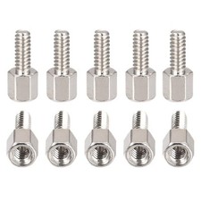 4 -40x5x8mmDxHLxML - Brass Hex Standoff -100Pack- Good for Electronic Machine...