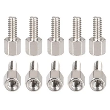 4#-40x5x8mmDxHLxML - Brass Hex Standoff -100Pack- Good for Electronic Machine...