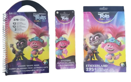 Trolls World Tour Sticker Set Book and sets Lot