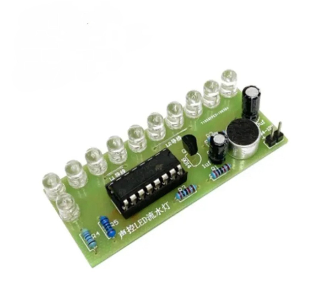 NE555 CD4017 LED Chaser Modulo Luce Che Scorre Acqua Kit Fai Te Esecuzione Di Luce Scorrente A LED Per Circuito Elettronico