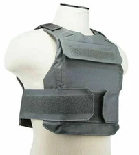 VISM Discreet Plate Carrier Vest XS-SMALL External Pkt Tactical Shoot Hunt GRAY