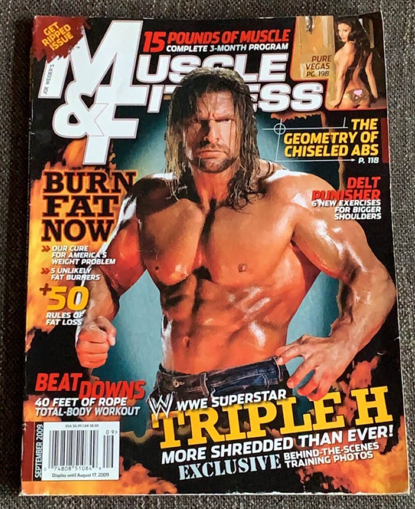 WWE Superstar Triple H - Muscle And Fitness - September 2009
