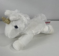 Aurora World Plush Unicorn White Gold Horn Stuffed animal Toy Magical Mystical