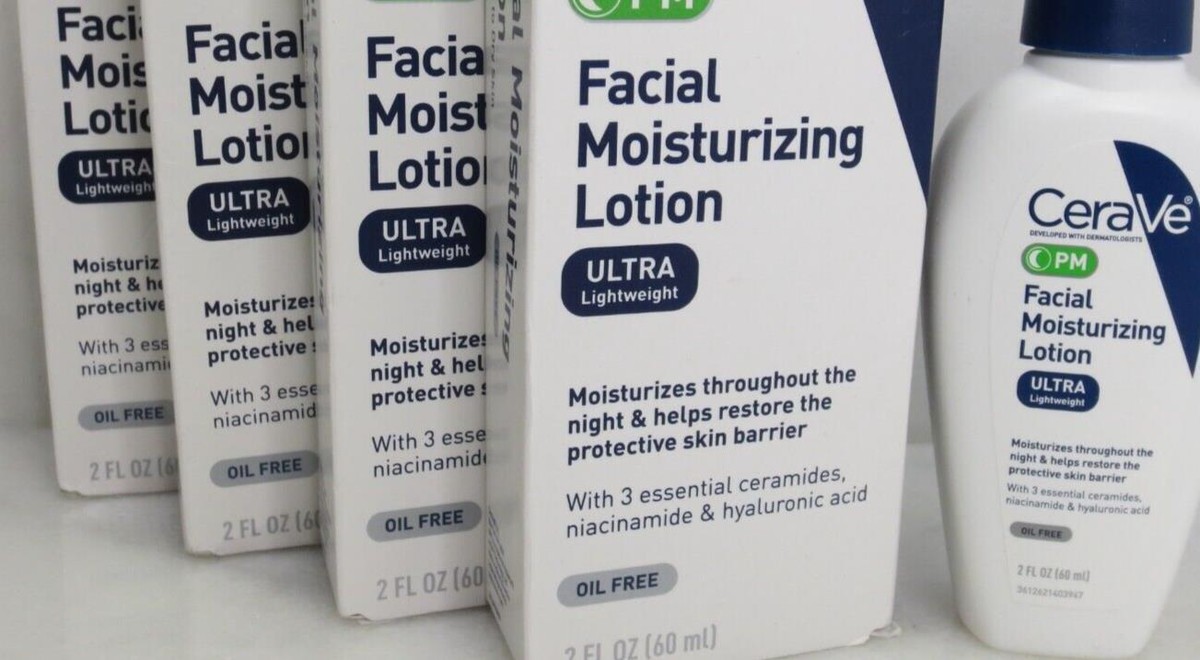CERAVE PM FACIAL MOISTURIZING LOTION 2 OZ BOXED LOT OF 4 | eBay