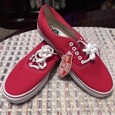 Size 12 - VANS Off The Wall Low Red New, Tag On, No Box