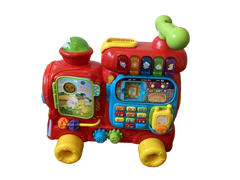 VTech Sit-to-Stand Alphabet Train Works NO BLOCKS WALKIE TALKIE SEE DESCRIPTION - Image 3 of 4