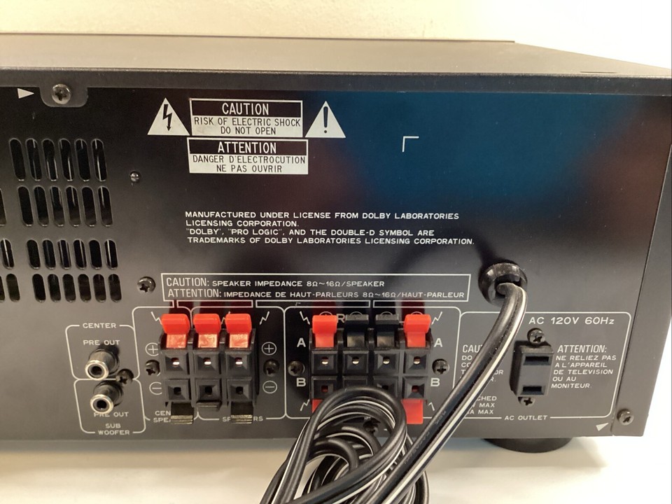 Pioneer VSX505S A/V Stereo 4Channel Receiver Dolby Surround Sound, NO