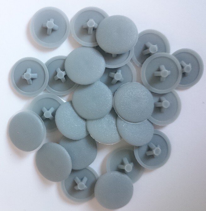 20x Screw Cap Cover Pz2 Clip Push Fit Universal Plastic Hole Plug Insert Head
