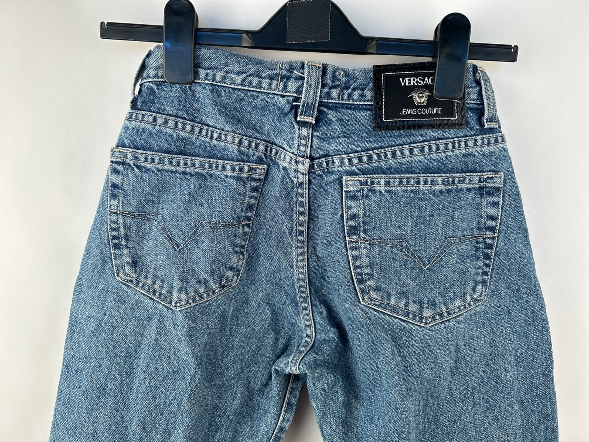 Vintage Versace Jeans Couture Itierre Blue Denim Medium Wash Vintage Versace Jeans Couture Itierre Blue Denim Medium Wash
