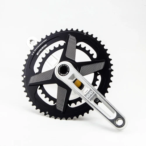 Road Bike Crankset 52-36T 12 Speed 2X Chainring Hollow Tech Crank 165mm Crankset - Picture 39 of 40