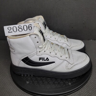 Fila FX-100 Shoes Youth Sz 6 White Black Trainers Sneakers