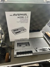 VSC Soundpacer Tape Player And Recorder with Headphones And Case. NOT TESTED