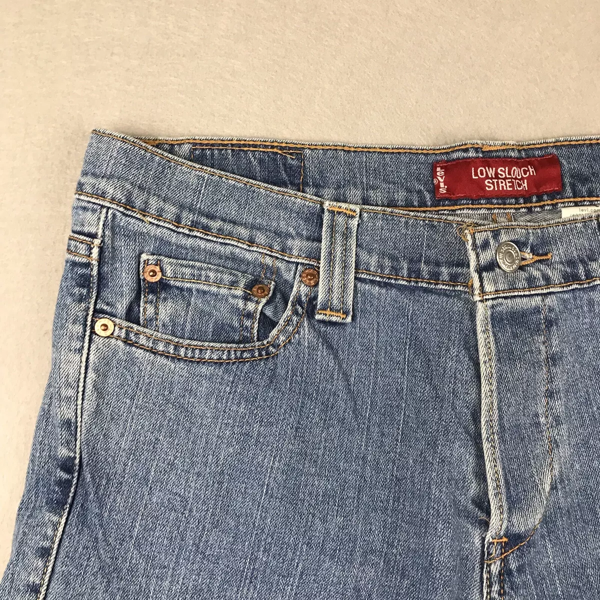 Levis Jeans Womens 11 Jr Blue Denim Low Slouch Stretch Levi
