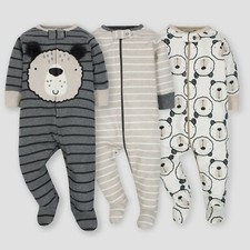 Gerber Bebé Niños Paquete de 3 Dormir N Juegos Talla 0-3 Meses NUEVO Osos Adorables