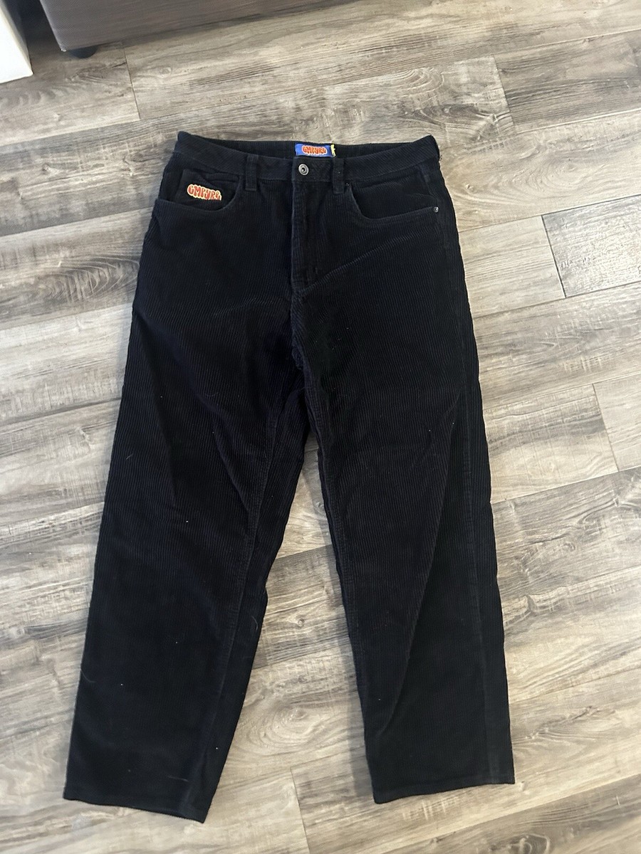 [LOW CLASSIC] / ☆ 24FW CORDUROY LOOSE-FIT PANTS / BLACK Autumn and Winter Straight Loose Corduroy Pants Classic