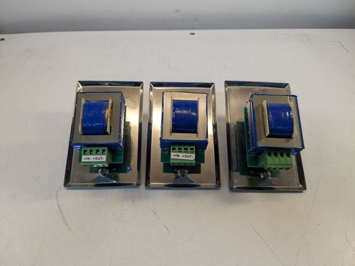 Lot of 3 Stainless Steel Volume Control Wall Plate, 25/70V USED - Picture 4 of 4