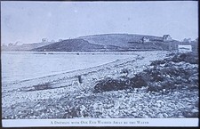 A Drumlin With One End Washed Away by The Waves, Magic Lantern Glass Slide