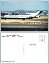 Eastern Air Shuttle Plus Boeing 727 Jetliner Postcard