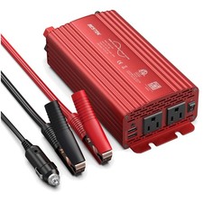 500W Pure Sine Wave Car Inverter with 2 AC Outlets