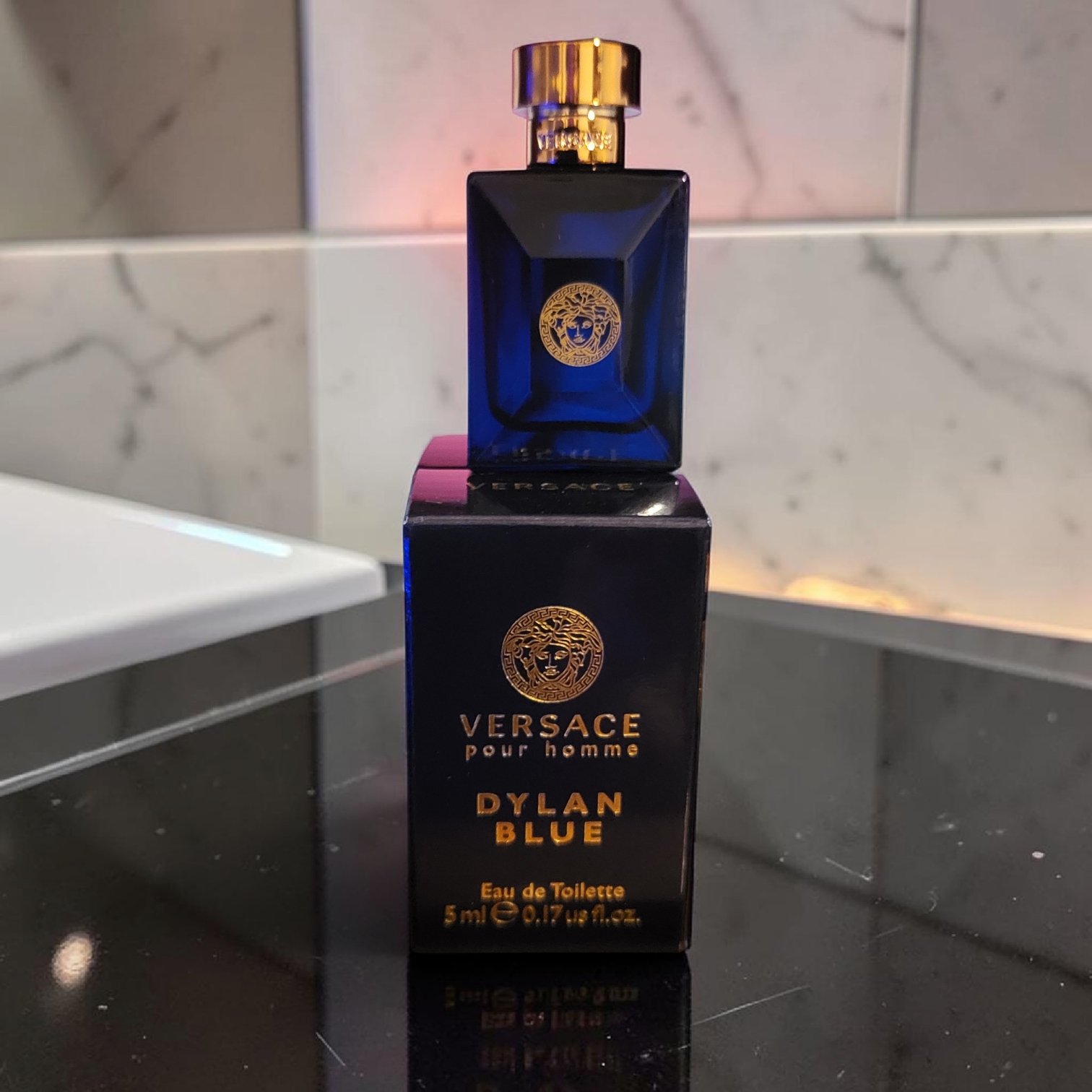 Versace Dylan Blue Pour Homme EDT 5ml Mini Dabber Mens Cologne