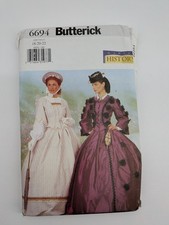 Butterick 6694 Making History Sewing Pattern Size 18-20-22 Gown Dress