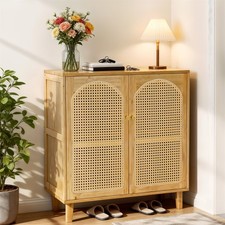 Large Pantry Cabinet Floor Stable Bamboo Sideboard Coffee Bars w/Elevated Legs