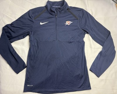 Nike Oklahoma City Thunder Element Performance Raglan Sleeve Half-Zip Jacket.