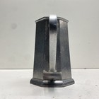 Vintage Octagonal Silver-Tone Metal Pitcher Serving Pot 10 Inch — photo 4