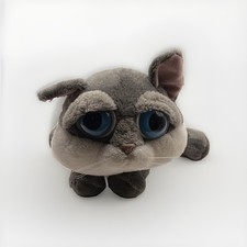 Russ Berrie Lil Peepers Smokey Grey Kitty Cat 8" Big Blue Eyed Plush Collectible