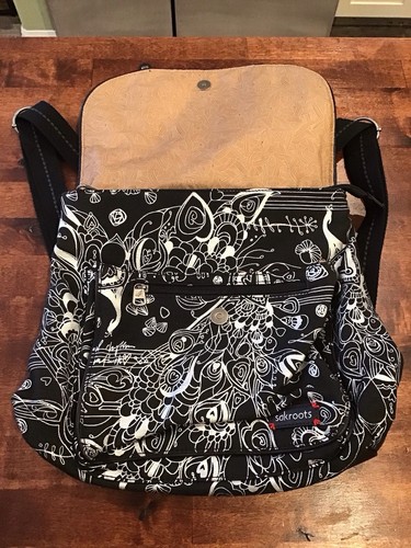 New SAKROOTS Artist Circle LOVE SONG Convertible Purse Backpack, BLACK & SILVER - 第 2/4 張圖片