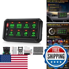 Bumbee Green 8 Gang Switch Panel Multifunction 3 Silicone Button Momentary