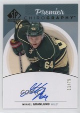 2013-14 SP Authentic Premier Chirography 11/75 Mikael Granlund #PC-GR Auto f0l