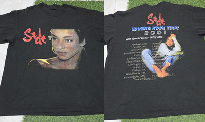 rare vintage SADE LOVERS ROCK TOUR T-shirt Adult Unisex BS591