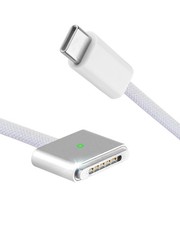 140W USB-C to Magnetic 3 Charging Cable, Compatible with MacBook 6.6FT, White