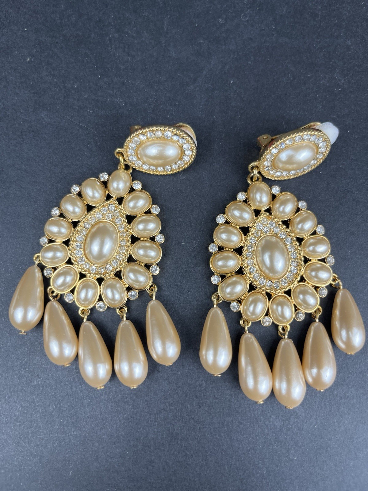 Kenneth Jay Lane KJL Royalty Chandelier Earrings … - image 3