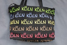 Köln Tasche Bag Shopper Einkaufstasche Schwarz ca. L40 x B30 x H10 cm