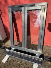 UPVC Flush Casement Anthracite Grey Window, 905mm x 1190mmFrench casement style 