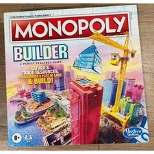 Monopoly Builder Board Game Hasbro Family Strategy Game 2-4 Players Ages 8 