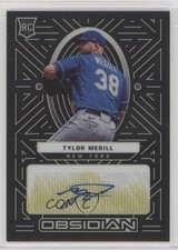 2022 Panini Chronicles Obsidian Electric Etch Yellow 7/10 Tylor Megill Auto 8h7