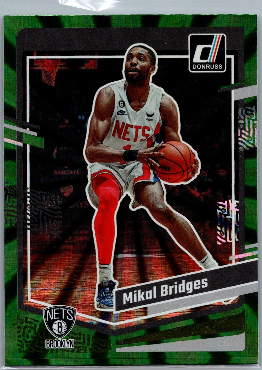 2023-24 Donruss #70 Mikal Bridges Green Laser Holo | eBay