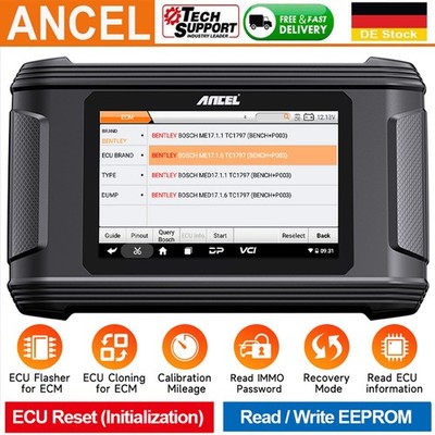 ANCEL EC500 OBD2-Scanner ECM ECU Flashing Clone Reset Auto Diagnosegerät DHL