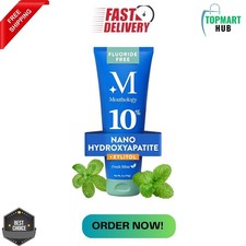 Mouthology 10 Nano Hydroxyapatite Toothpaste Fluoride Free , Whitening ,