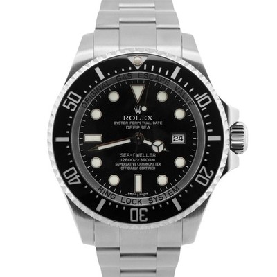 Rolex Sea-Dweller Deepsea BLACK Stainless Steel 44mm Oyster 116660 Watch
