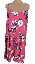 NWT Old Navy Sun Dress Floral Pink Sz XXL Drop Waist Beachy Boho Retro