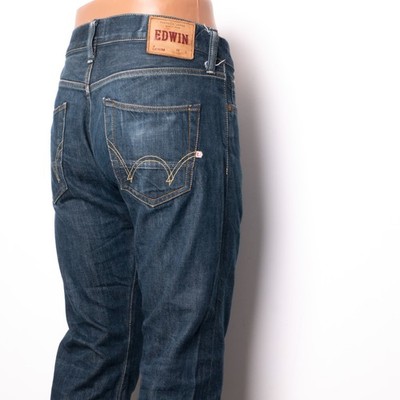 Edwin Mens 100% Cotton ED-67 Regular Blue Denim Straight Leg Jeans Size 29x32