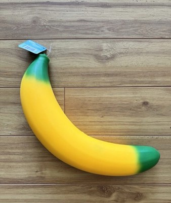Sunny Days Jumbo Squeezy Banana 18 Inches Squishy Stress Toy - Authentic