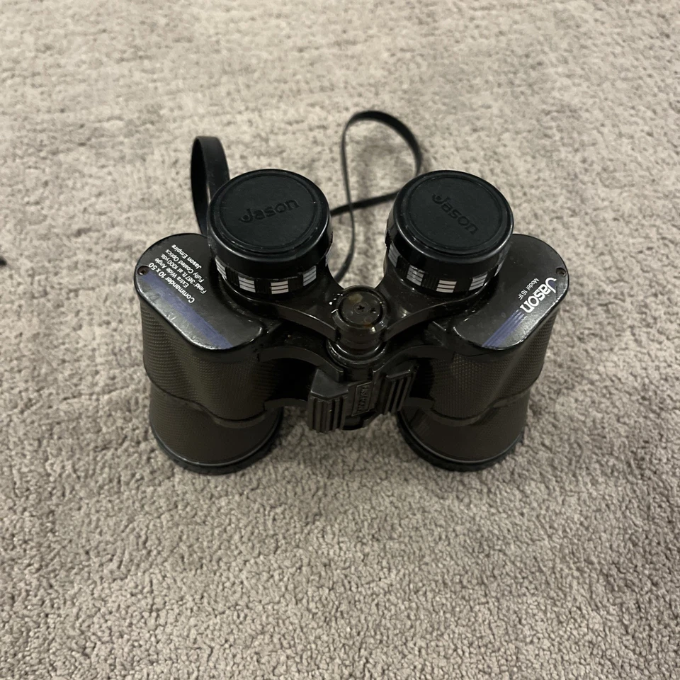 VINTAGE Binoculars Jason Empire Model 161 Commander 10X50 Leather Case View - Image 2 of 4