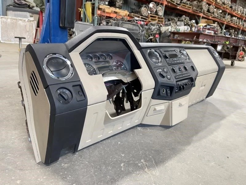 08-10 Conjunto de tablero de instrumentos Ford F450 F350 Super Duty 6,4 L 4x4 XLT 2 tonos negro tostado Foto 3 de 4