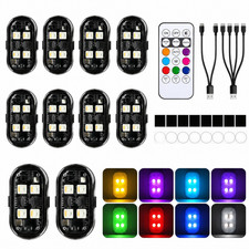 RGB LED Strobe Light, 8/12/16Pcs Wireless Remote Control For Car Bike Motorcycle