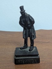Rara statuina in bronzo massiccio c.1900 TECОPPA Edoardo Ferravilla Italia statua teatro